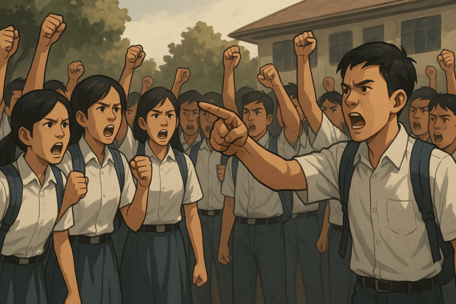 Heboh! Siswa SMKN 1 Kediri Kepung Wartawan Gara-Gara Berita Menyesatkan