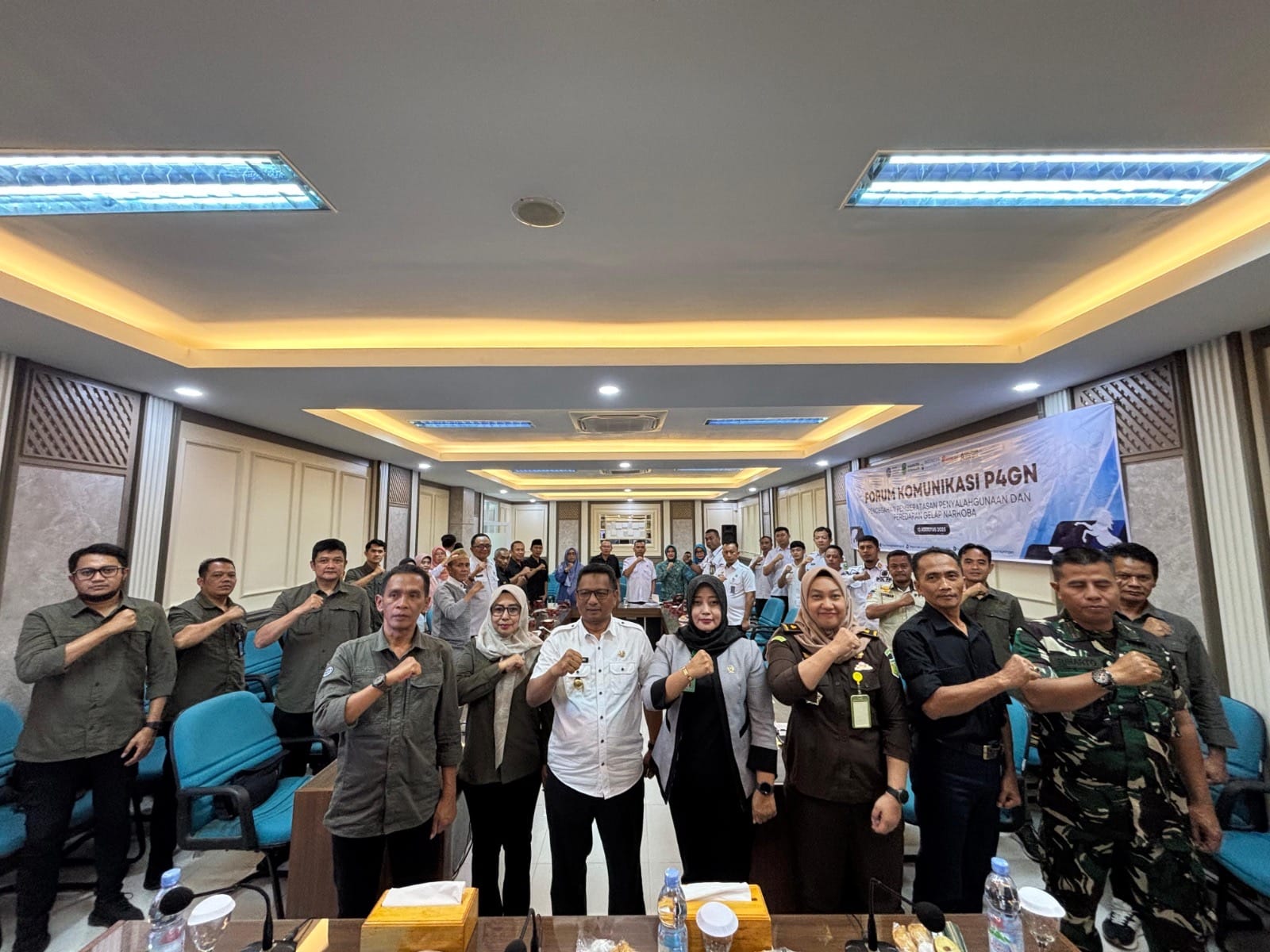 BNNK Kuningan menggelar Forum Komunikasi Pencegahan, Pemberantasan, Penyalahgunaan, dan Peredaran Gelap Narkoba (P4GN) di Setda Kabupaten Kuningan, Rabu (13/8/2025)